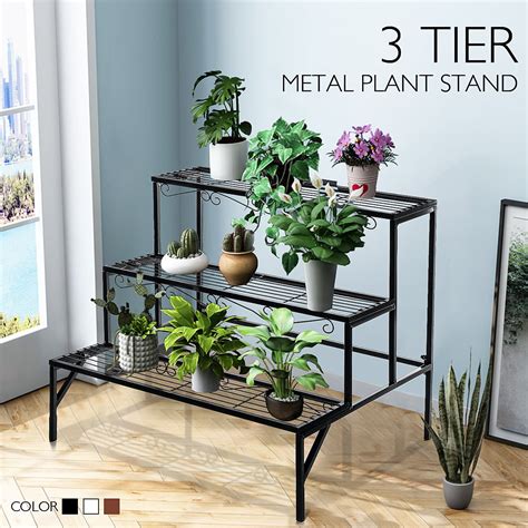 metal flower box stand|heavy duty plant stands outdoor.